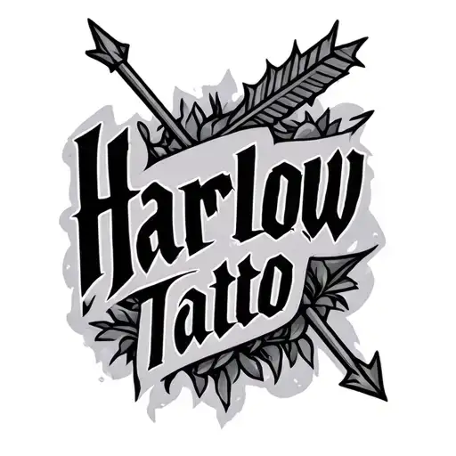The Name Harlow With An Arrow