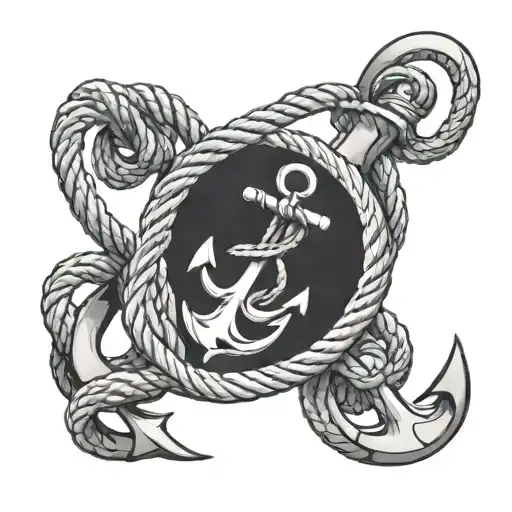 Anchor With A Rope Hanging A Number 23 Incorporated