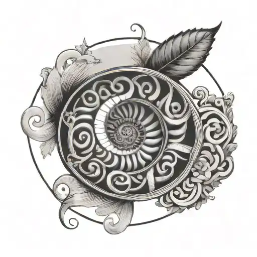 Fibonacci Spiral With Bible Verse Intertwined