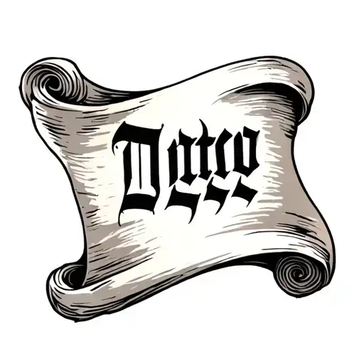 Greek Scroll With Writing