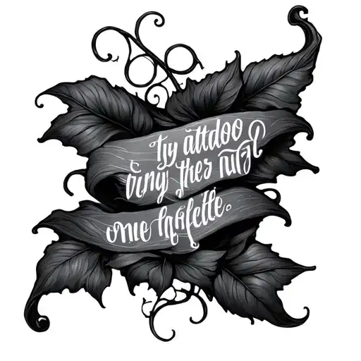 Vines Wrapping Around With Quote