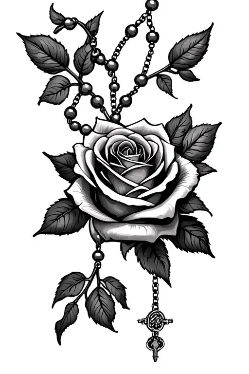 Rose Rosary Wrapped