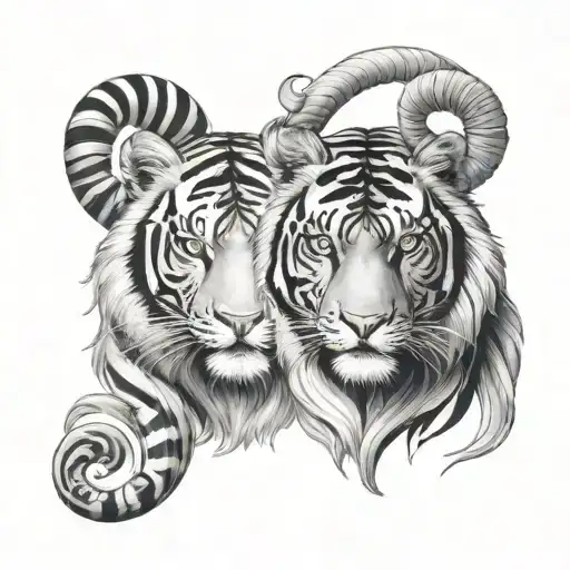 Tiger And Aries Ram