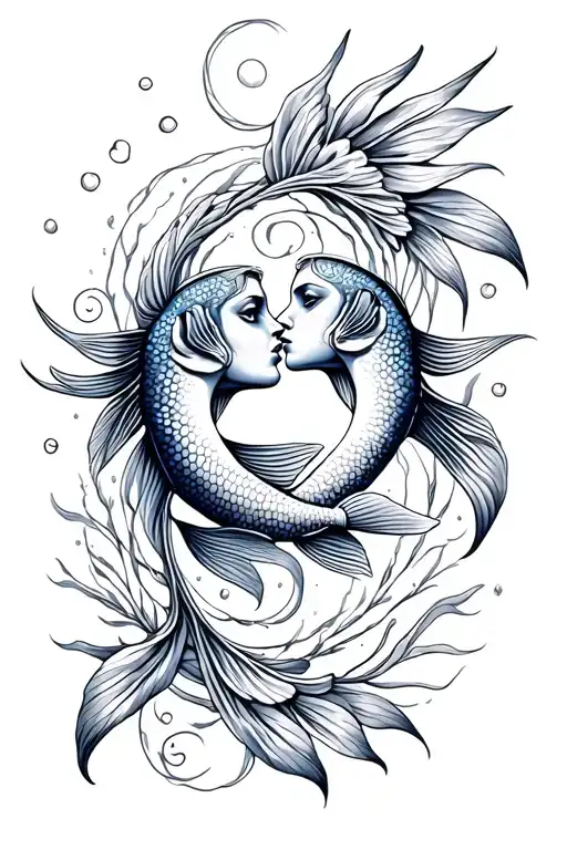 Pisces Fish Kissing Virgo In Love