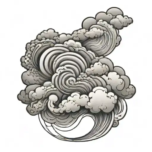 Day Cloud Black Lines