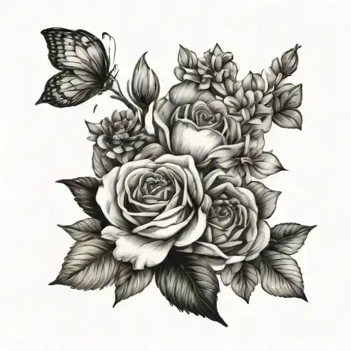 April September And December Birth Flowers Bouquet