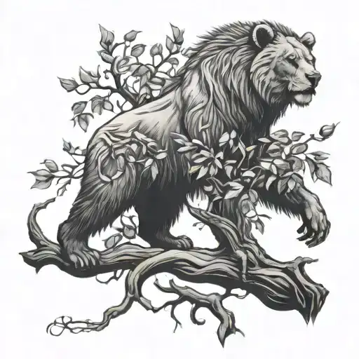 Bear Tree Lion