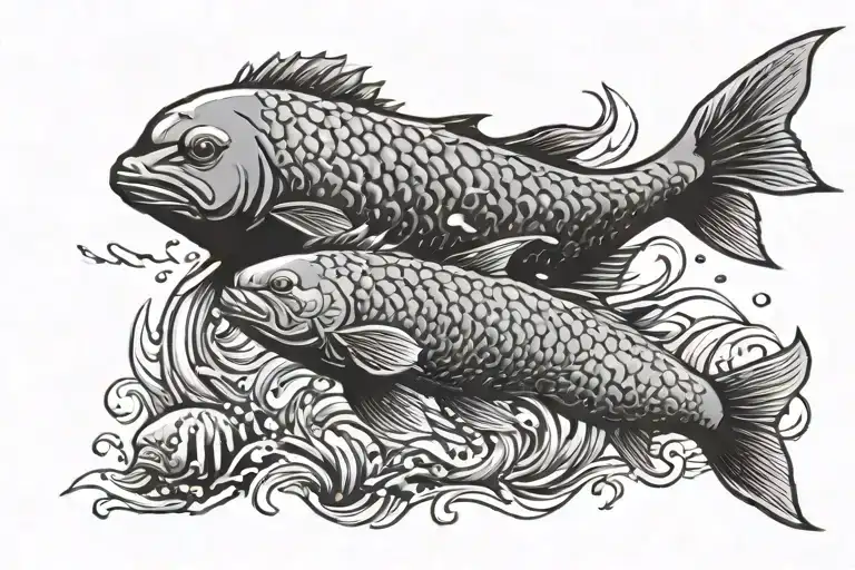 Fish Swimming With Seals