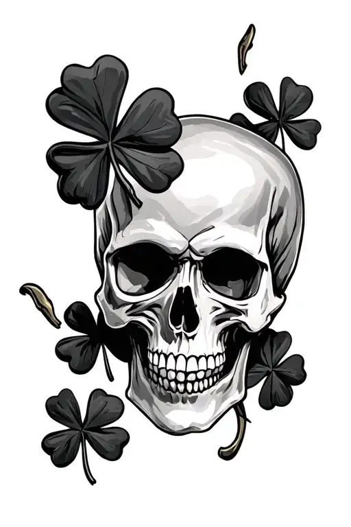 Skull And Shamrock