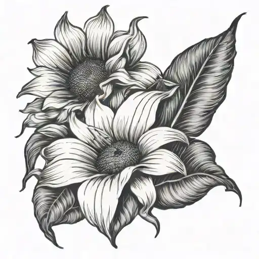 Sunflower And Cala Lily