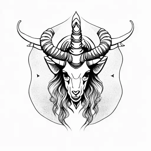 Capricorn Zodiac Sign Vertical