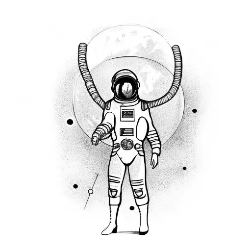 Atlas With Space Suit