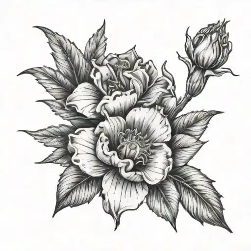 Birth Flowers December And November With Flower Bud From January