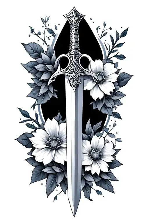 Master Sword Zelda Flowers
