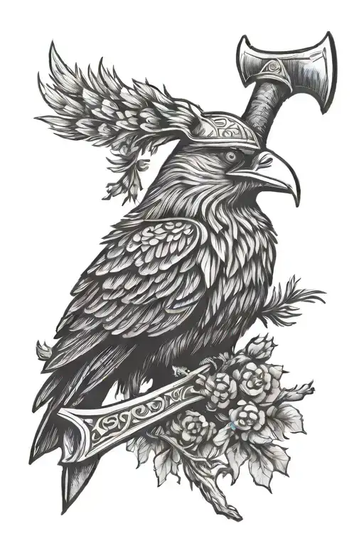 Viking Axe Pine Crow
