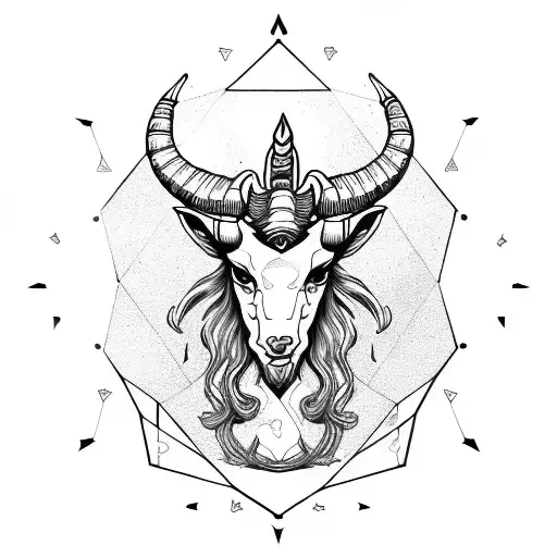 Capricorn Zodiac Sign Vertical