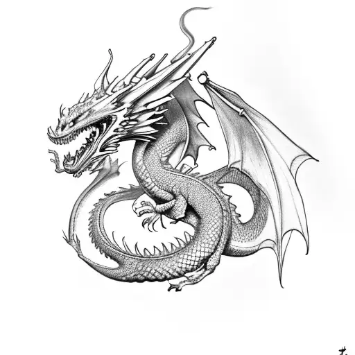 Dragon With 2 Letters