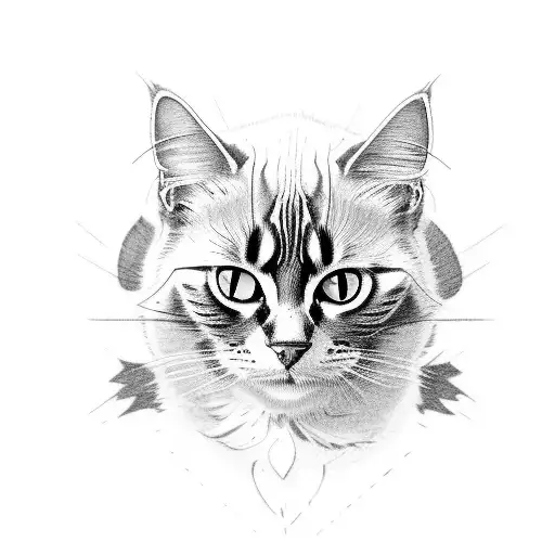 Black Cat With White Chest