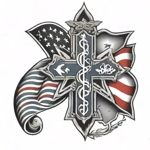 Star Of Life With Chicago Flag