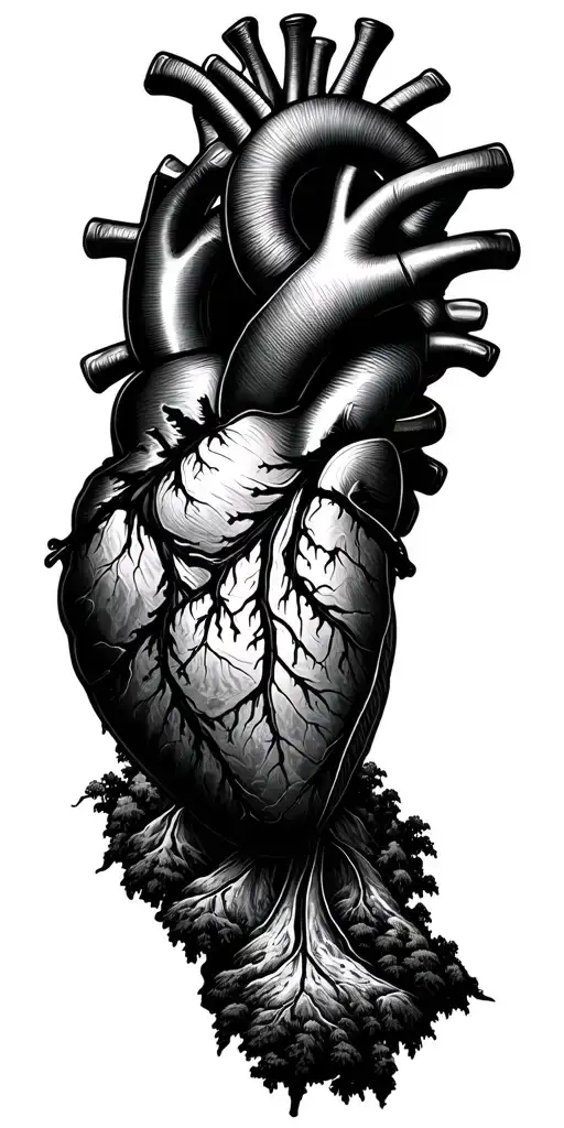 Heart Nad Rings Map On The Mountians And Nature As A Background