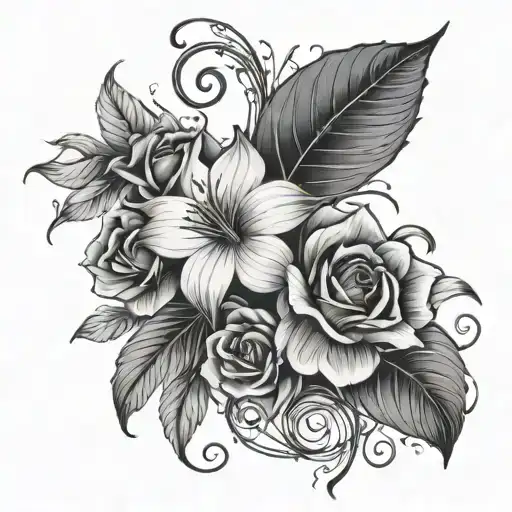 A Flower That Has A Vine Going Up Your Arm