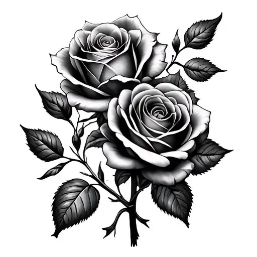 Landmine And Rose Intertwined