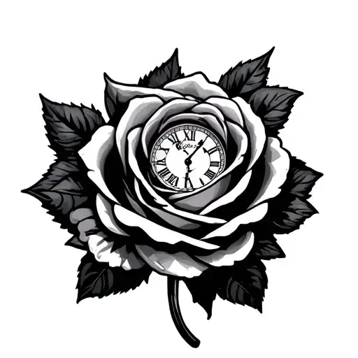 Coloseum Pocket Watch Diamond Rose