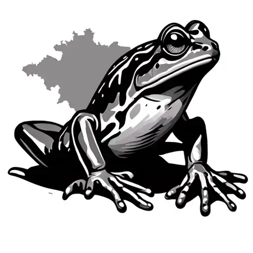 Puerto Rican Island Map W A Coqui Frog