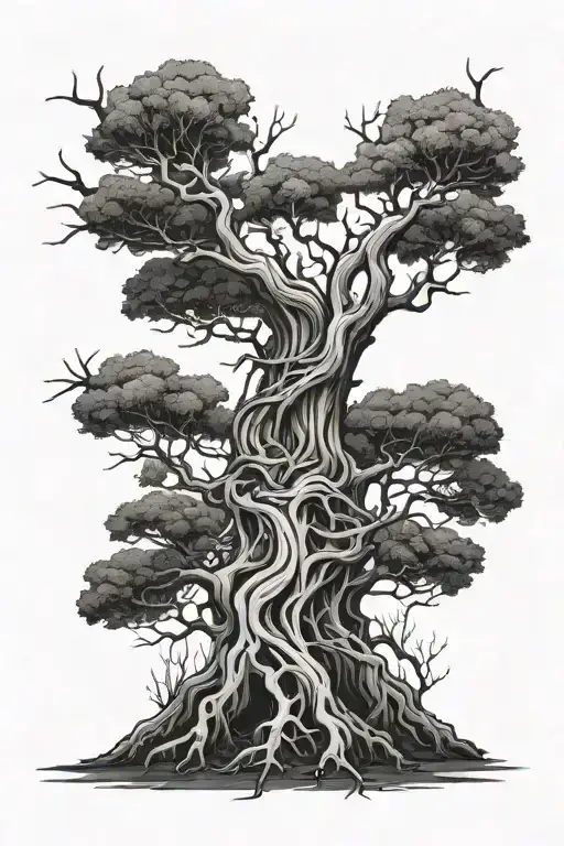 Small Dead Tree With Roots Ex