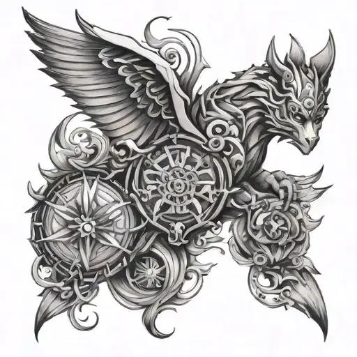 Creat A Tattoo For A Guy Born In 1998