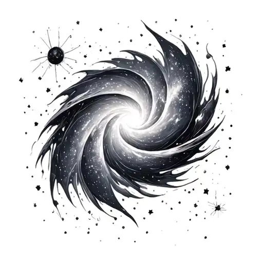 Body Becoming Galaxy Spiral