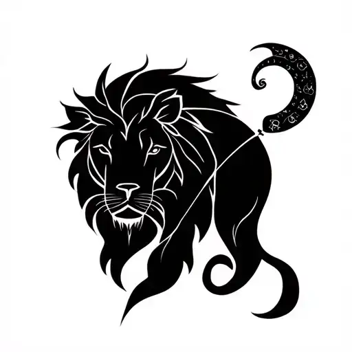 Leo Sagittarius And Libra Minimal Design