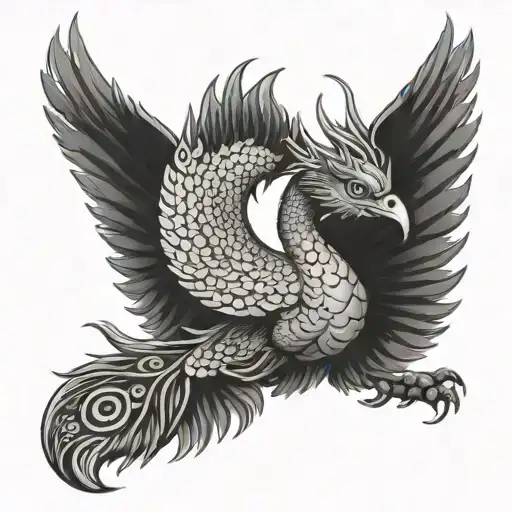 Peacock Dragon Flying