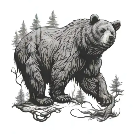 Forest Bear Knofe