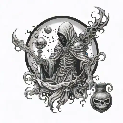 Lich Behind Dark Moon