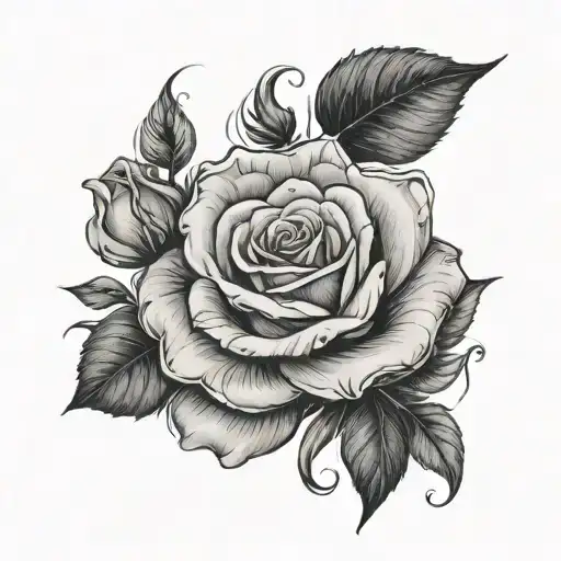 Rose And Bible Verse Intertwined