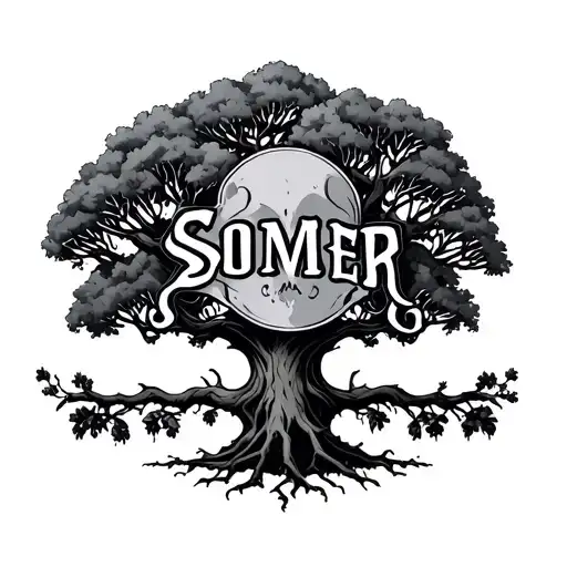 Poison Tree With The Word Somber Incorperated