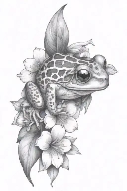 Botanic Sweet Frog Illustration