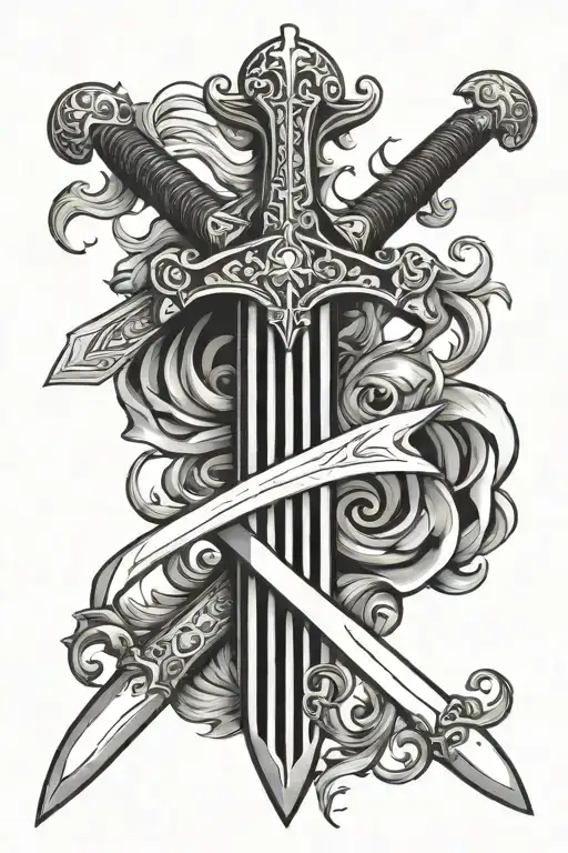 Sword With A Welsh Handle Symbolizing Your Passion