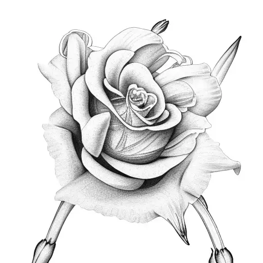 Sparrow Lilies Tulips Rose Carnations