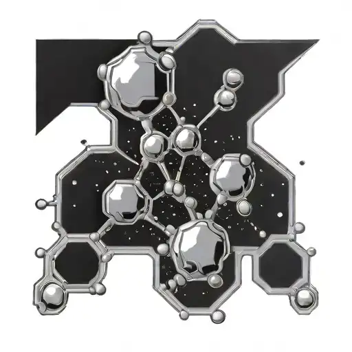 Adderall Molecule With Space Details Inspired