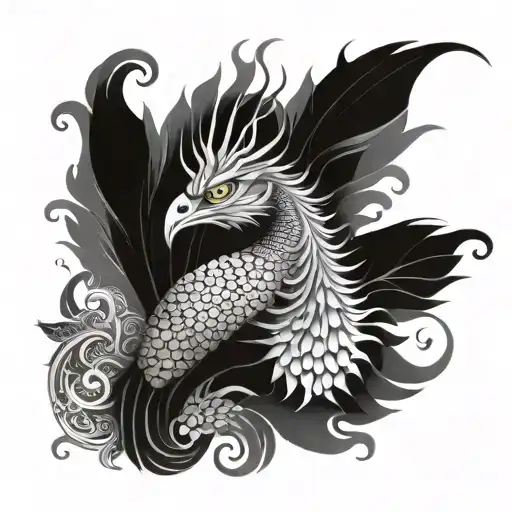 Peacock Dragon Wrapped