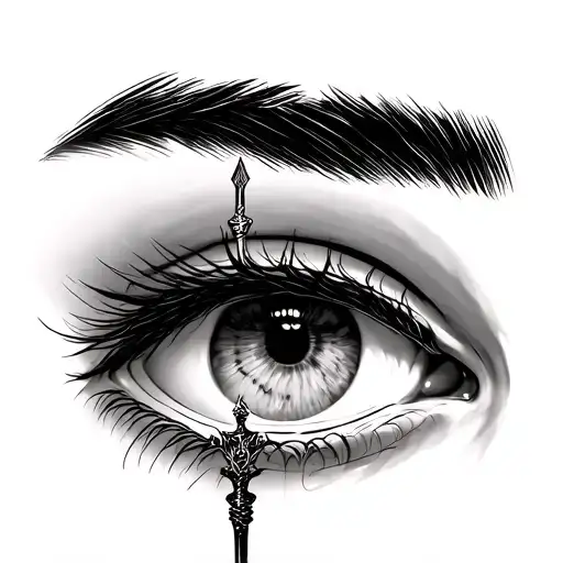 Eye Pierced With A Dagger