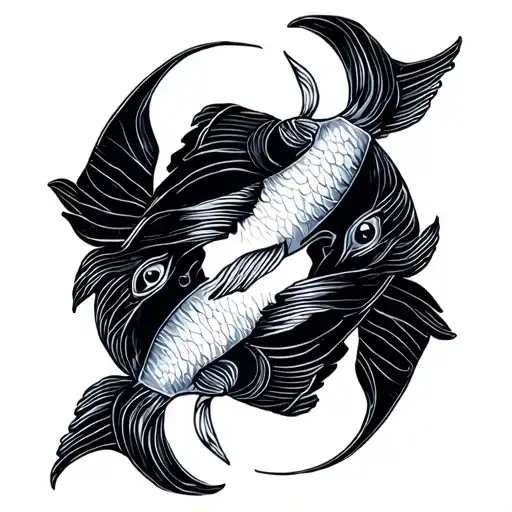Pisces & Gemini Zodiac Sign Intertwined
