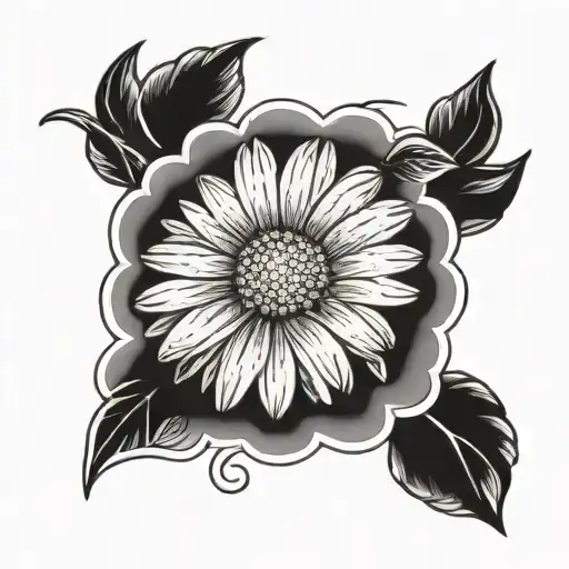 Stamp With Daisy Flower