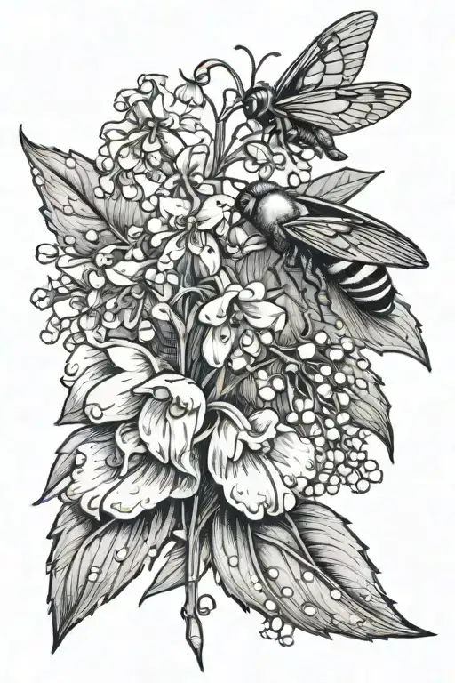 Cockchafer And Lily Of The Valley