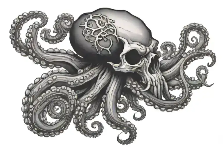 Octopus Skull Scuba Diver