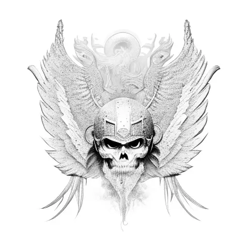 Archangle Warrior With Wings