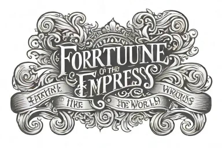 Fortune Empress Of The World Lettering