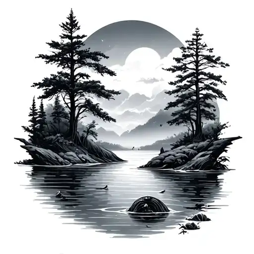 Water And Nature Scene